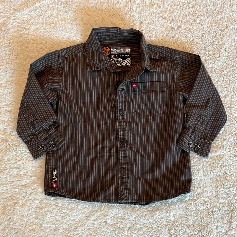 Quicksilver Boys Button Down Shirt Sz 2t